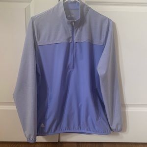 Like new! adidas windbreaker, half zip pullover - large